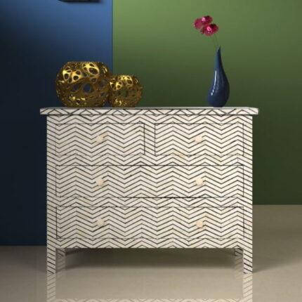 Bespoke Bone Inlay Drawer Unit