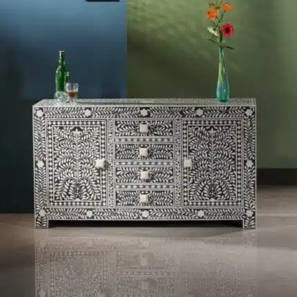 Luxury Bone Inlay Storage Unit