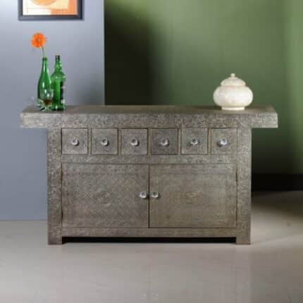 Intricate Metalwork Storage Dresser