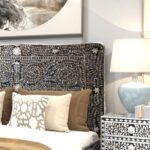 Artisanal Mother of Pearl Inlay Bed with intricate design- View 02