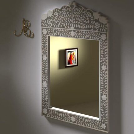 Decorative Floral Arch Wall Mirror