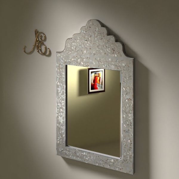 Mother of pearl mirror