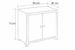 2 Door Accent Chest - Dimensions