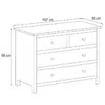 4 drawer chest - dimensions