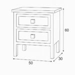 Bedside Table - Dimensions-03