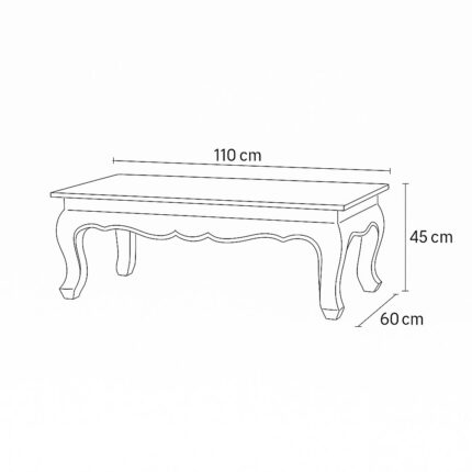 Curved Coffee Table Dimensions