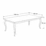 Dining Table Dimensions drawing