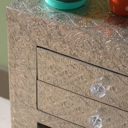 Contemporary Metal Bedside Cabinet- view 03
