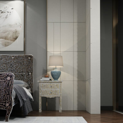 Artisan Mother of Pearl Nightstand cream