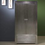 Modern Sleek Metal Wardrobe with a minimalist design.