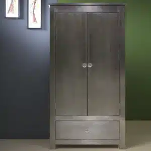 Modern Sleek Metal Wardrobe with a minimalist design.