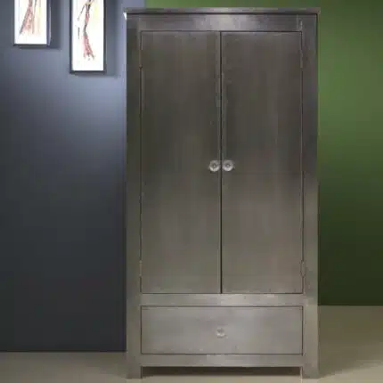 Modern Sleek Metal Wardrobe with a minimalist design.