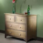 Elegant Brass Chest of Drawers - view 6