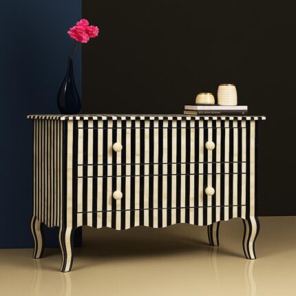 Artisanal Bone Inlay Chest view 02