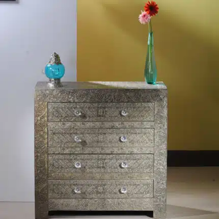 Intricate Metalwork Storage Cabinet VIEW 2