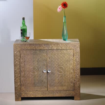 Luxurious Brass Storage Unit View 02