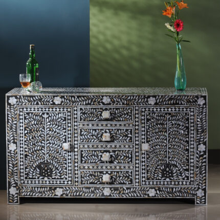 Signature Inlay Design Chest Black View 02