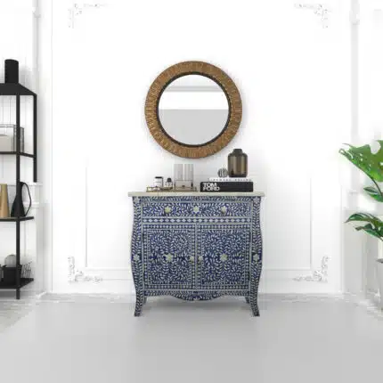 Artisan-Crafted Inlay Storage Dresser View 04