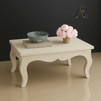 Classic Bone Inlay Coffee Table view 02