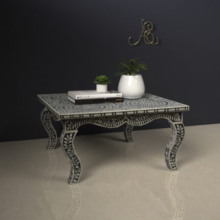 Decorative Bone Inlay Coffee Table View 02