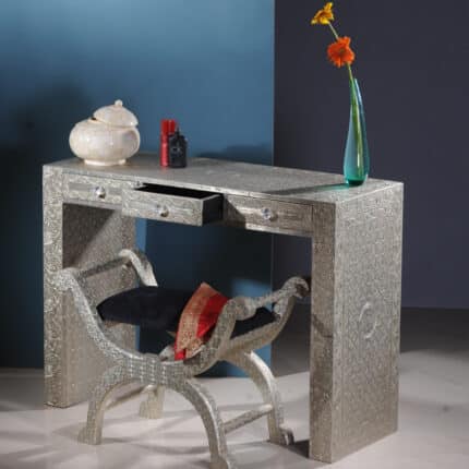 Elegant Embossed Console Table View 02