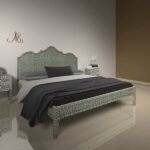 Elegant Majestic Bone Inlay Bed with detailed craftsmanship
