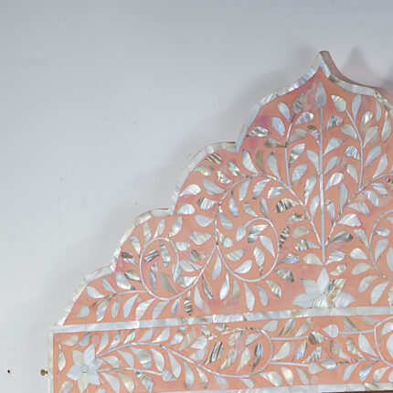 Arch Top Floral Inlay Mirror view 02