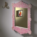 Floral Scalloped Frame Mirror