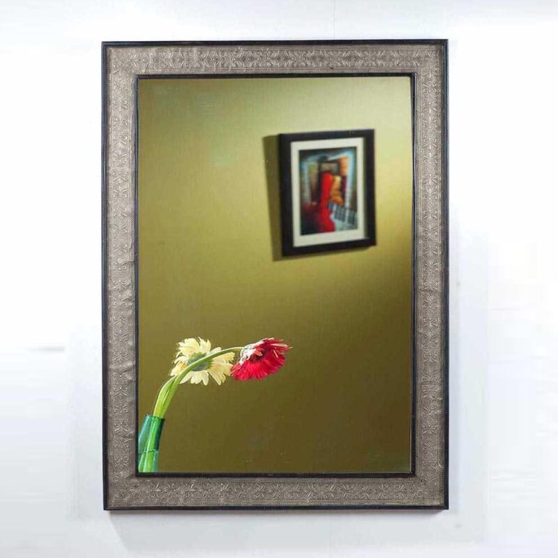Elegant Textured Frame Mirror