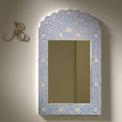 Handcrafted Arch Bone Inlay Wall Mirror view 03