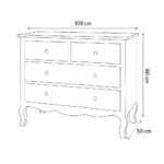 French style 4 Drawer Chest