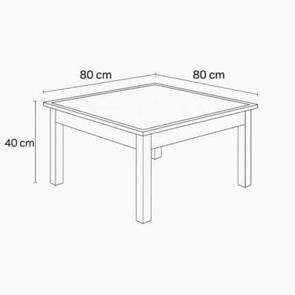 Modern Square Coffee Table Dimensions