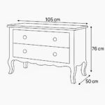2 Drawer French Chest Dimensions