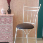 Elegant Iron Bar Stool - Image 2