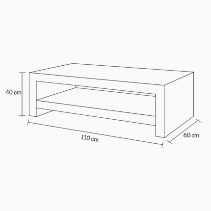 Mantra Coffee Table dimensions image