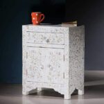 Elegant Mother of Pearl Bedside Table