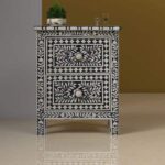 Contemporary Bone Inlay Nightstand