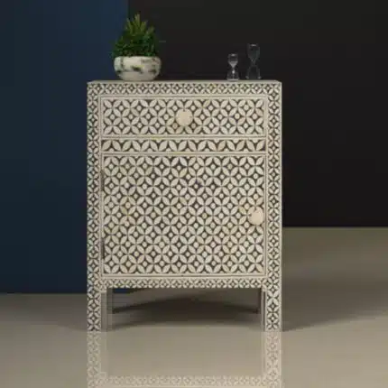 Handcrafted Bone Inlay Side Stand