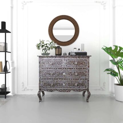 Heritage Inlay Chest of Drawers View 02