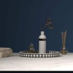 Intricate Paisley Bone Inlay Serving Tray - Image 3