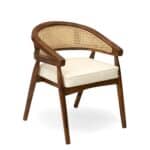 Aarav Sheesham Cane Back Dining Chair