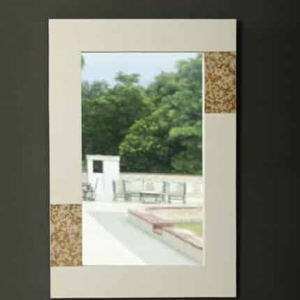 Novara Mirror with Stone Casting