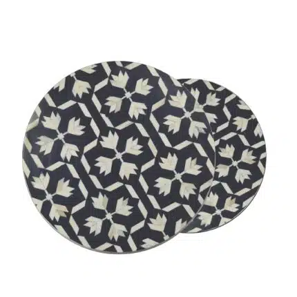 Amani Bone Inlay Side Table view 2