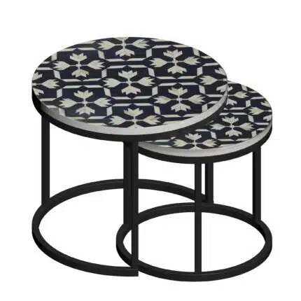 Amani Bone Inlay Side Table