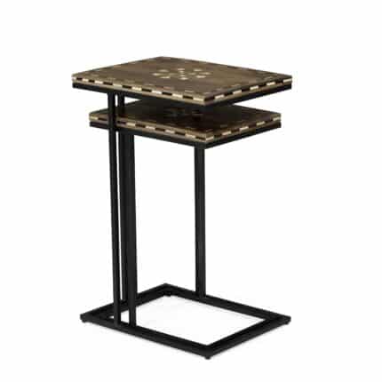 Arden wooden Bone Inlay Side Table