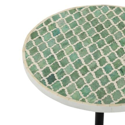 Zayra Bone Inlay Side Table view 1