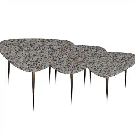 Aurora Terrazzo Nesting Table