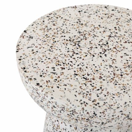 Sculpted Accent Terrazzo Table view 1
