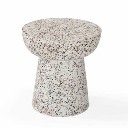 Sculpted Accent Terrazzo Table