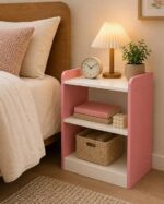 Bedside Table with 3 Shelves | Compact Storage Nightstand for Bedroom & Living Room - Image 2